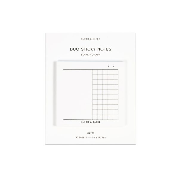 Duo Sticky Notes | Blank + Graph For Cheap