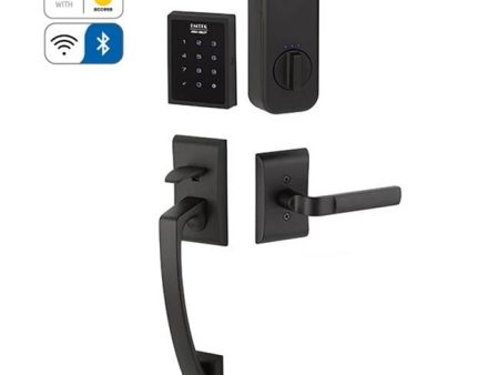 Emtek EMP1104NW Electronic Empowered Motorized Touchscreen Keypad Smart Lock Entry Set with Ares Grip - works with Yale Access , Norwich Knob For Cheap